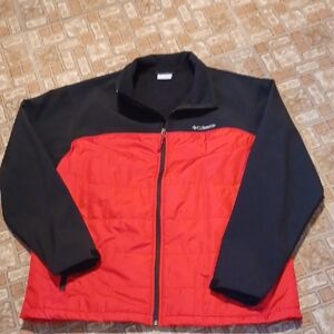 Columbia Men's Red and Black Jacket Water Resisant Men's Size Xlarge